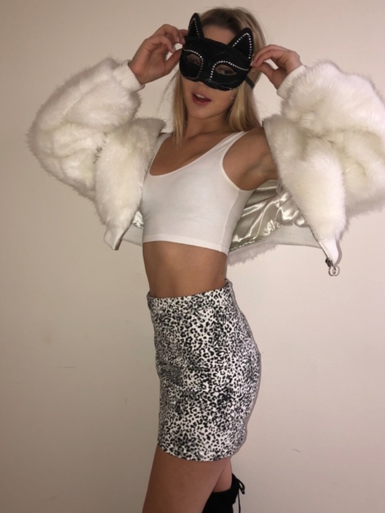 Forever 21 Dresses & Skirts - Black and white cheetah print skirt size S Animal Print Skirt Leopard Print